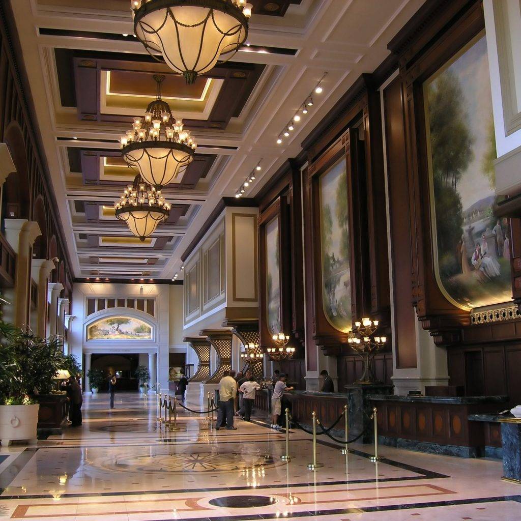 luxury hotel lobby